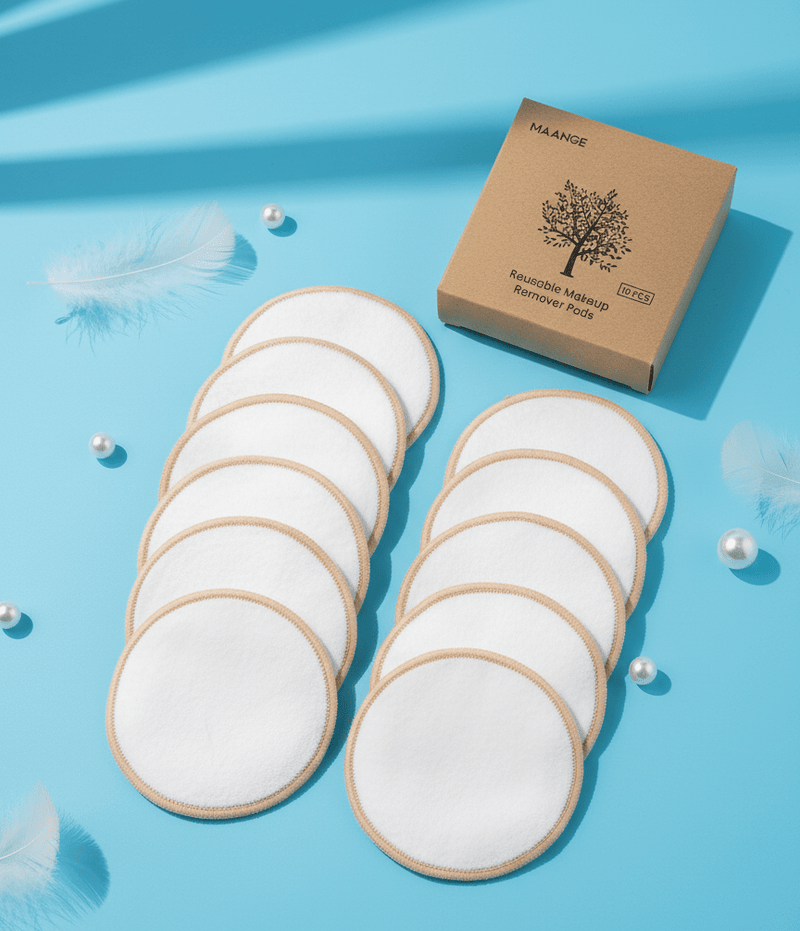 Bamikoo™ Bamboo Makeup Remover Pads – Reusable & Eco-Friendly (10-Pack)