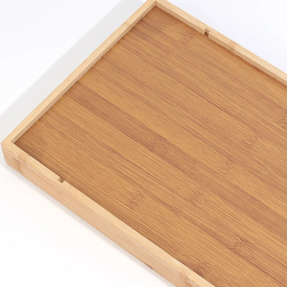 Bamikoo™ Bamboo Cutlery Organizer Tray – Adjustable & Eco-Friendly